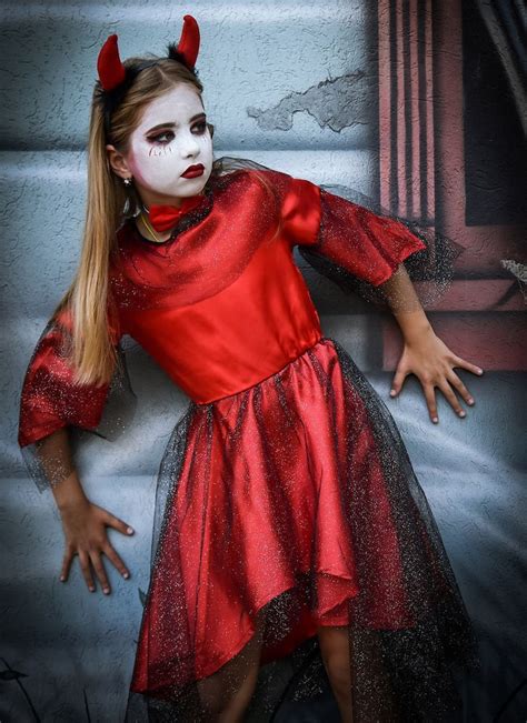 Girls Halloween Devil Costume Kids Demon Dress Toddler Etsy