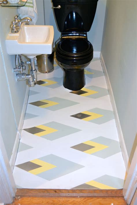 Maybe you would like to learn more about one of these? Painted Linoleum Bathroom Floor | Bathroom flooring, Paint ...