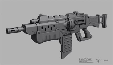 Assault Rifle Concept By Zackf On Deviantart