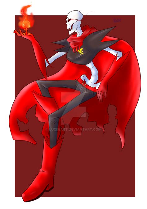 Underfell Papyrus By Luxiieart On Deviantart