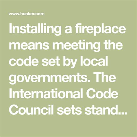 The florida building code (fbc) is a set of standards designed by the us state of florida for buildings. Building Codes for Fireplaces | Hunker in 2020 ...