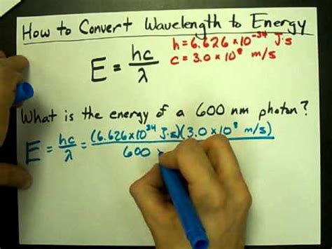 1 calculating stocking rates using the standard aum (animal unit month). How to Convert Wavelength to Energy - YouTube