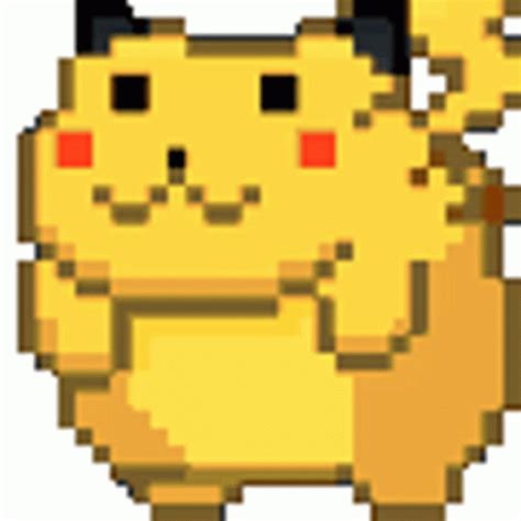Pikachu Pixel Sticker Pikachu Pixel Roll Discover Share GIFs