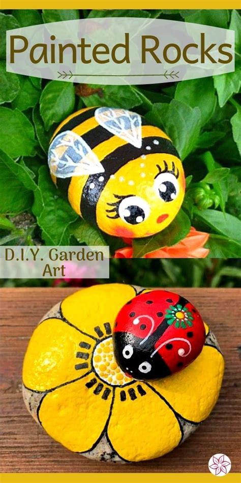 Painted Rock Ideas For The Garden Container Water Gardens Painted