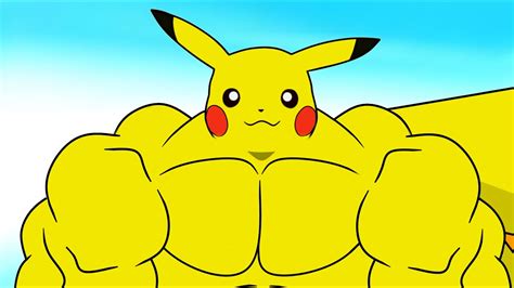 Skinny Muscle Transformation Pikachu Youtube