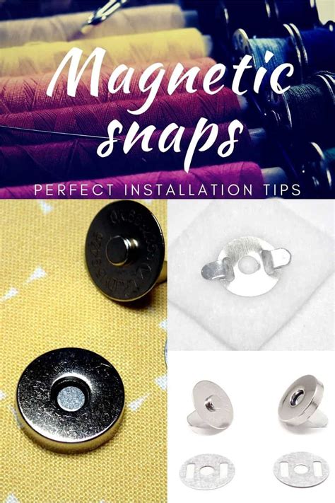 How To Install A Magnetic Snap For A Purse Sewing Pattern In 2021