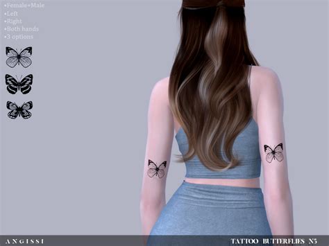 Tattoo Butterflies N5 The Sims 4 Catalog