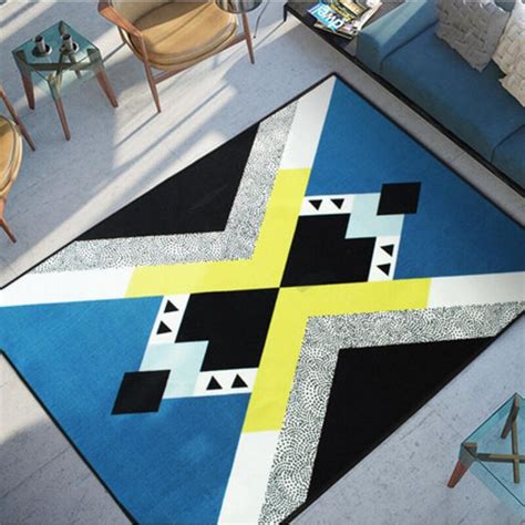 Nylon Creative Abstract Style Nordic Soft Large Carpets For Living Room