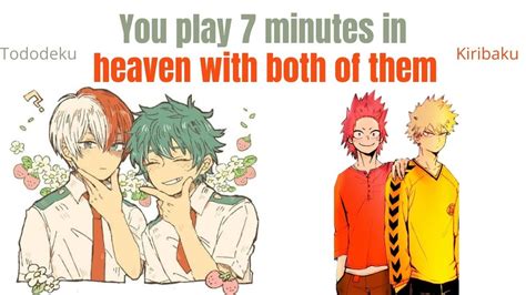 7 Minutes In Heaven With Both Of Them Mha X Listener Youtube