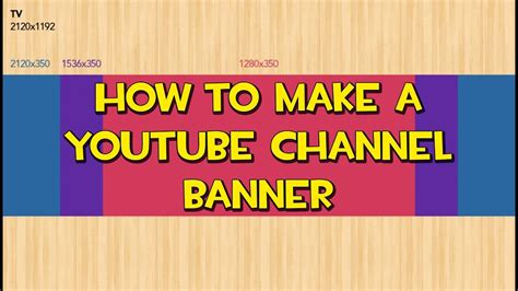 Tutorial | How to Make a YouTube One Channel Banner [2013] - YouTube
