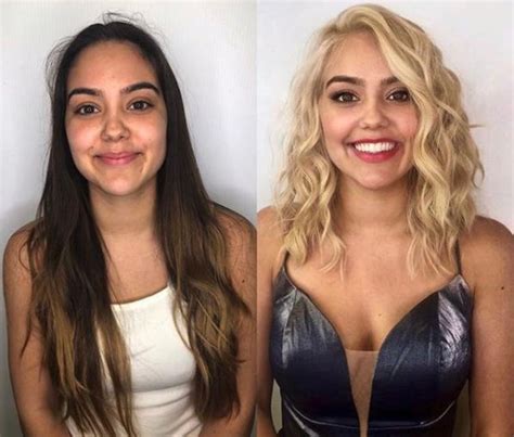 Hair Transformation From Long Brunette To Bubbly Blonde In 2020 Brunette To Blonde Hair