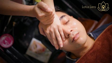 Asmr Relaxing Facial Massage For Men Stress Relief Massage Vietnam Youtube
