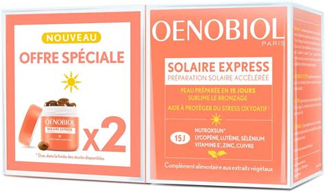 Oenobiol Compléments Alimentaires Préparation Solaire Accélérée