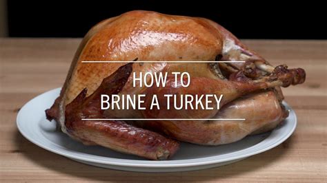 How To Brine A Turkey Youtube