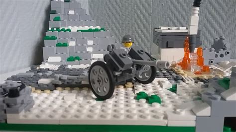 Custom Made Lego Ww2 German Pak38 Anti Tank Cannon Youtube