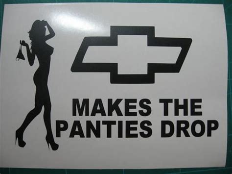 324017360 show them that's how you roll! Chevy Panties Drop Sexy Girl Funny Auto Window Vinyl ...