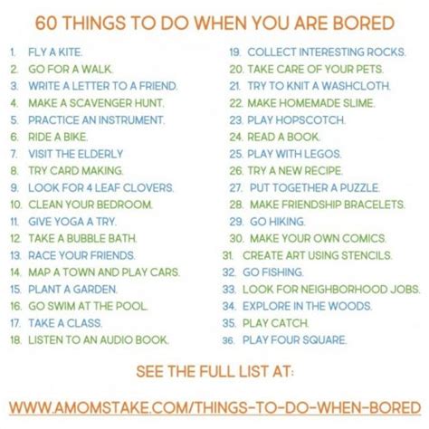 Easy And Cheap Things To Do When Youre Bored For Kids And Families A