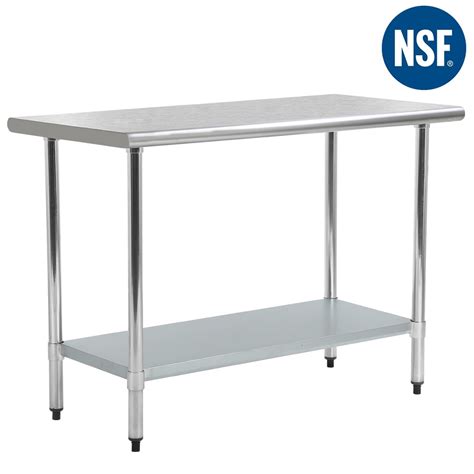 Fdw Kitchen Work Table Scratch Resistant And Antirust Metal Stainless