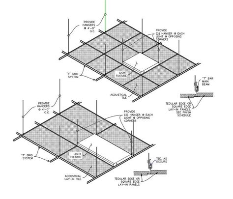 Suspended Acoustical Ceiling Plan Autocad File Cadbull