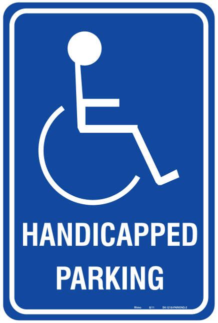 Printable Handicap Sign Clipart Best