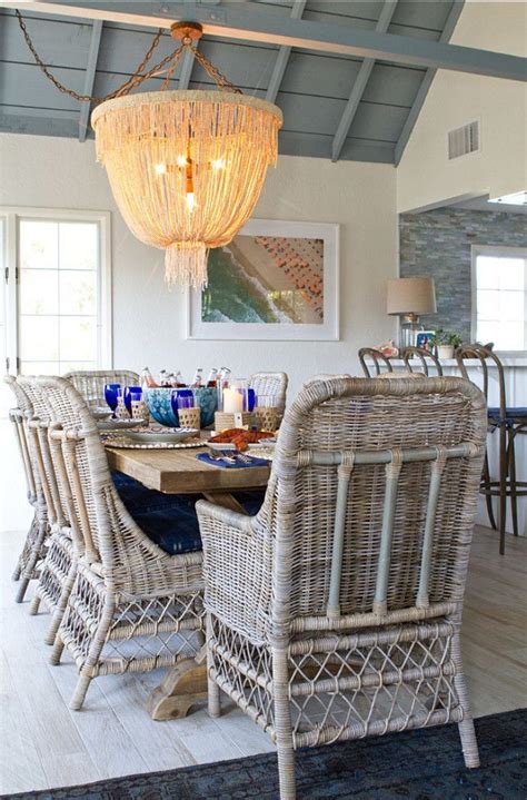 How High To Hang Your Dining Room Chandelier Beach House