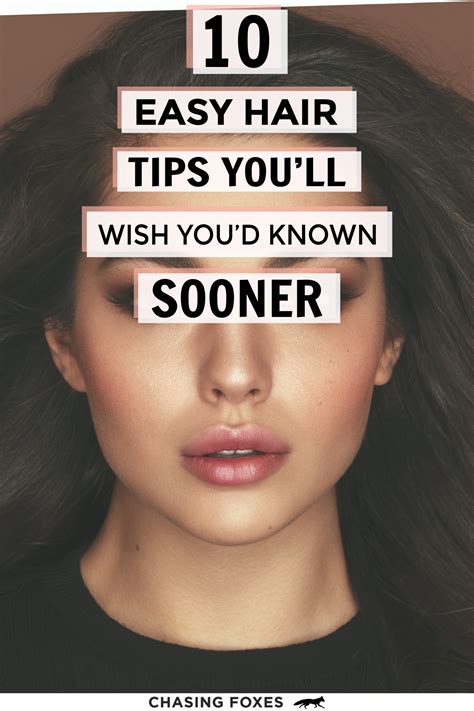 10 Easy Hair Tips Youll Wish Youd Known Sooner Hair Hacks Easy