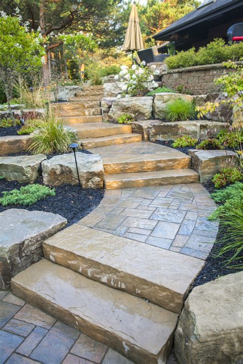 Plus, there are some great ideas for landscape design on this site. Landscape with Rocks | Steps and Stones Ideas