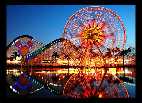 Disneyland Reflections Paradise Pier At Disneys Californi Flickr