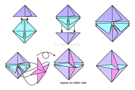 How To Make A Modular Origami Spinning Toy 3 Folding Instructions