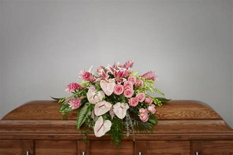 Exotic Pink Casket Ramsgate Floral Designs