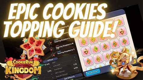 Cookie Run Kingdom | Topping Guide for Epic Cookies! Pure Vanilla