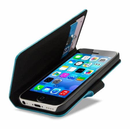 And not just the default cases and looks that apple offers. Metalix Apple iPhone 5C Case Book Case - Light Blue