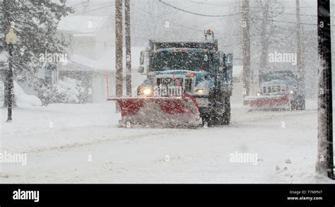 Snow Plows Blizzard Hi Res Stock Photography And Images Alamy