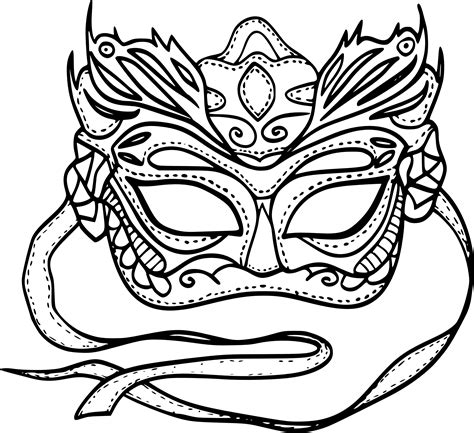 Coloring Pages Of Mardi Gras Masks