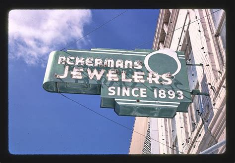 Ackermans Jewelers Sign Broadway Vintage Wall Art Historical Photos