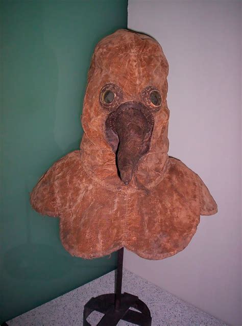 An Authentic 16th Century Plague Doctor Mask Preserved And On Display