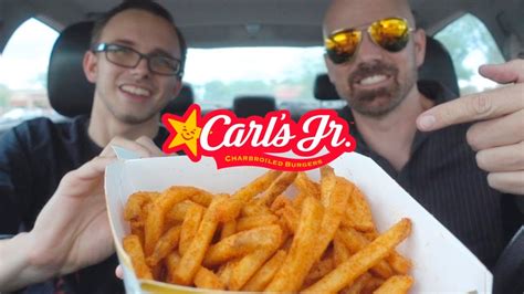 Carls Jr New Western Fries Review Youtube