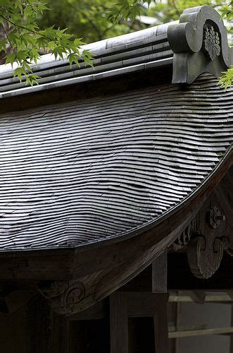 Shingle Roof At Ryoan Ji Garden Kyoto Traditional Japanese