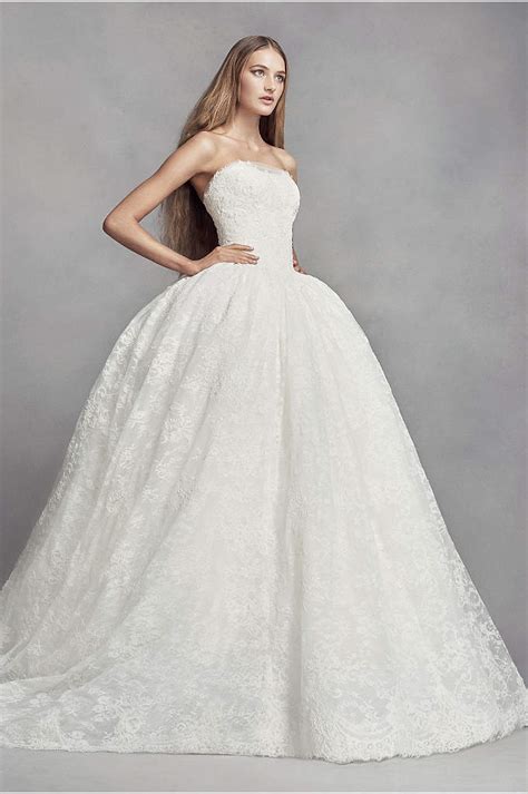 Lace Wedding Dress With Embroidered Details Davids Bridal