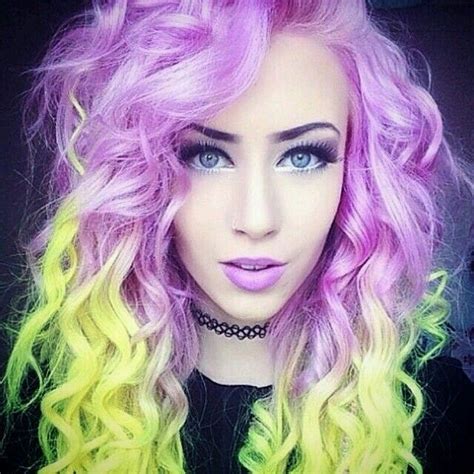 Super Gorgeous Neon Hair Bright Hair Hair Styles