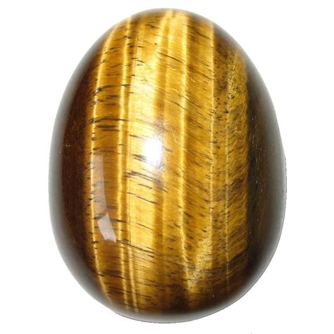 Tigers Eye Egg Confidence Energy Handsome Brown Silk Stone Crystals