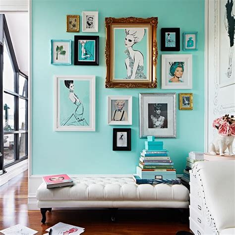 Turquoise home office with leather ottoman | Home office ... Decorating with soothing white shades not only evokes a calm feel, the blank canvas creates the illusion of greater space.