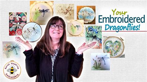 A Gallery Of Stumpworkraised Embroidery Dragonflies Made By You Youtube