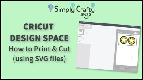 How To Print And Cut Svg Files In Cricut Design Space Youtube