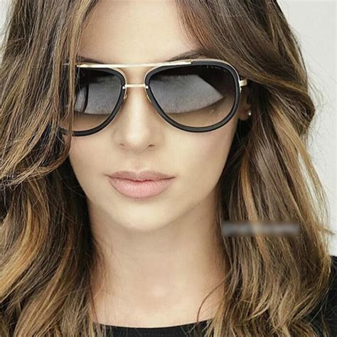 Designer Frames For Prescription Glasses 2018 New Big Frame Pilot Sunglasses Women Brand