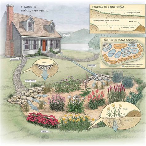 It doesn't really solve a soggy yard problem, but a rain garden looks a lot better than a muddy hole. How to Build a Rain Garden in Your Yard