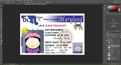 Maryland Driving Licence Psd Template Blankhack