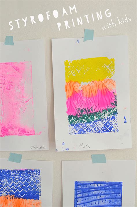 Teach Kids The Fine Art Of Printmaking Using Simple Styrofoam A Dull