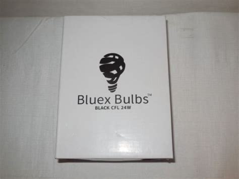 2 Pack Bluex Cfl Blacklight Bulb 24w E26 Black Half Spiral Ebay