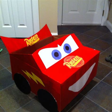 Lightning Mcqueen Box Car I Made This For My Son He Loves Everything